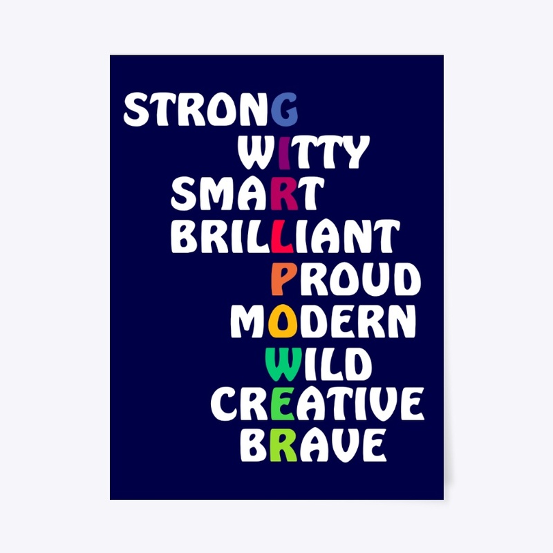 Colorful Girl Power Crossword Puzzle