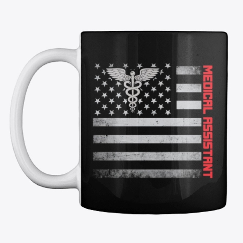 Medical Assistant US Flag Mask