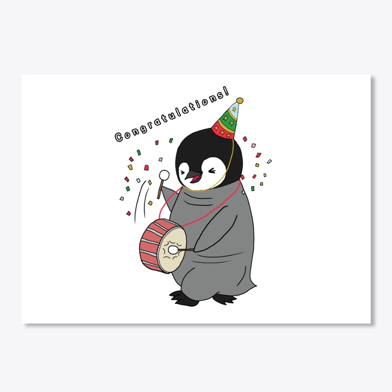 Congratulations - Cute Baby Penguin