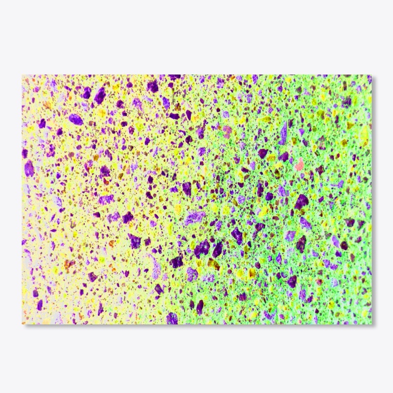 yellow green purple splotchy