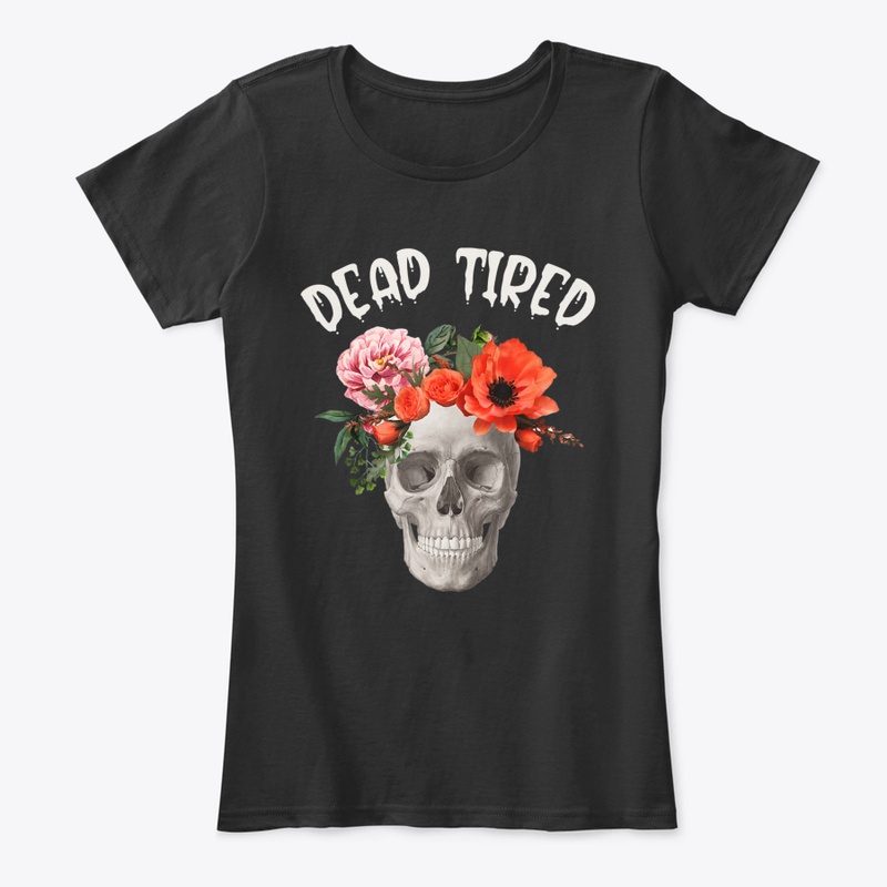 Floral Skull Mom Halloween Shirt Dead Ti