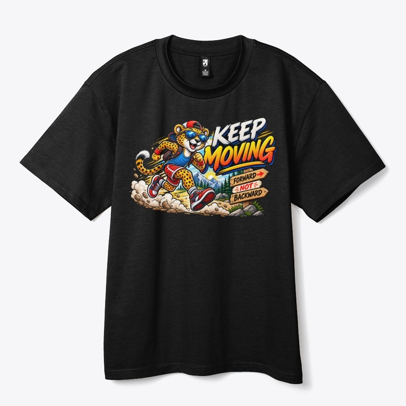 Keep Moving – Funny Running Cheetah 
