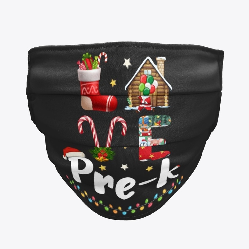 Love Pre-K Christmas Teacher Gifts Shirt
