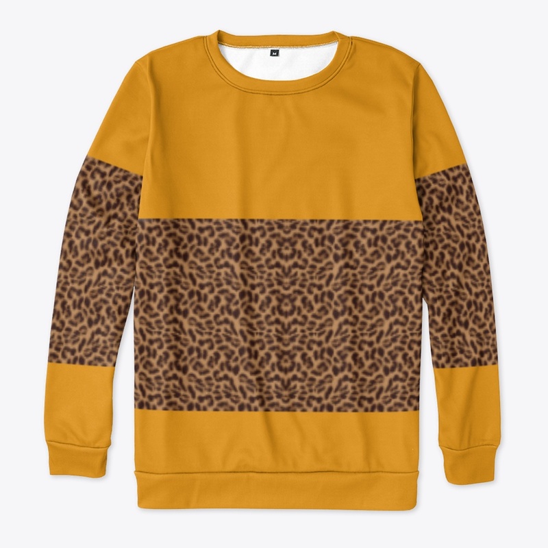 PayLit's Leopard Skin Sleeves Sweater 