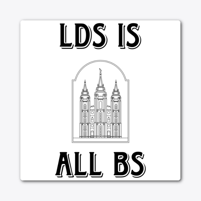 LDS is All BS apparel - Black Lettering