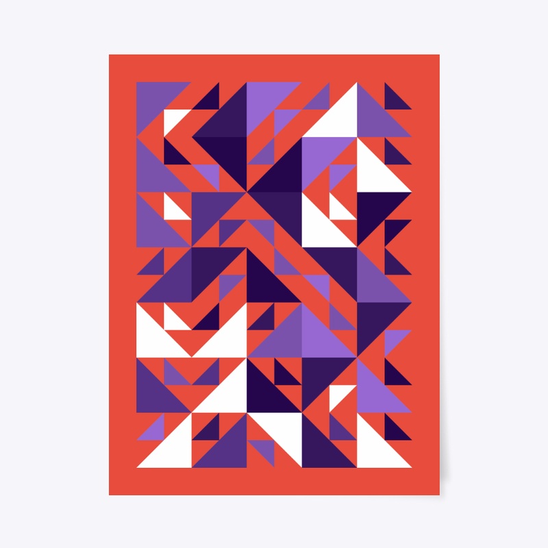 Purple Triangles - 001