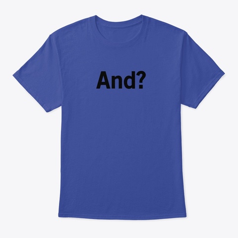 And Shirt Deep Royal Camiseta Front