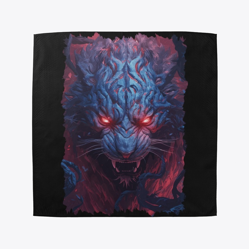 Magical Enchanted Tiger with Synthwave 