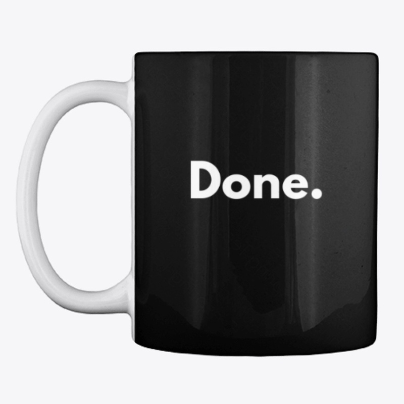 Done. Student Design. Mug.