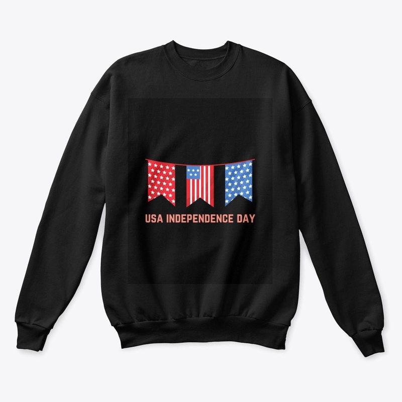 "usa independence day" Black t-shirt 