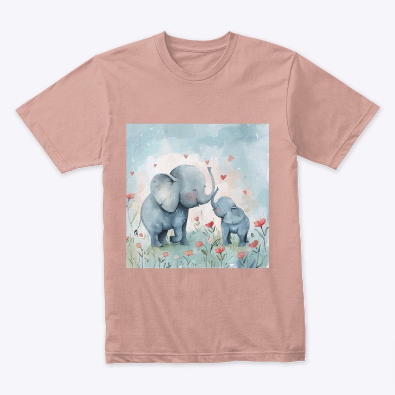 Elephant Mom and Child