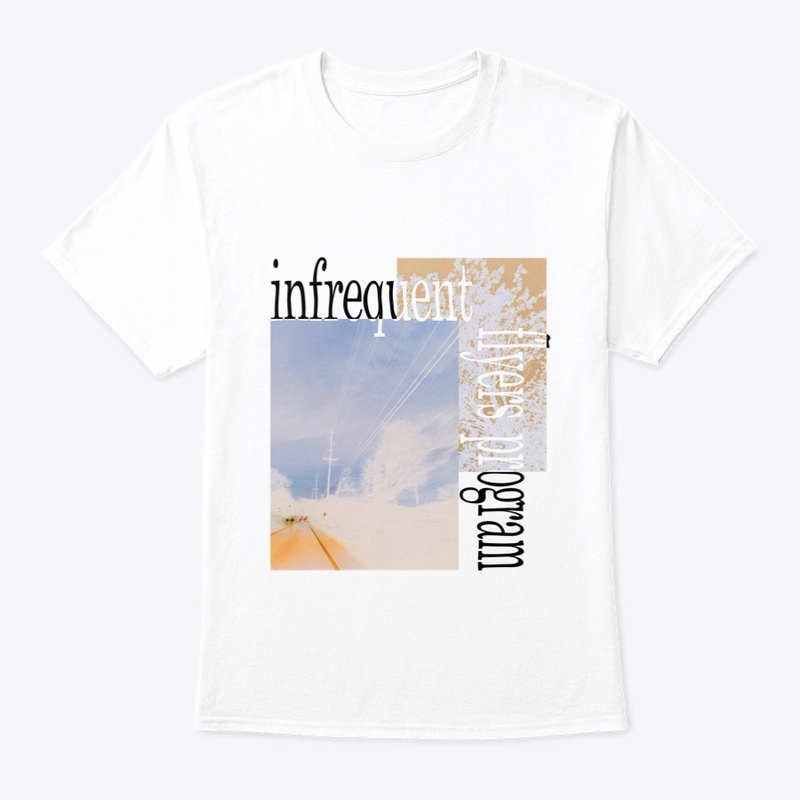 "INFREQUENT FLYERS" white