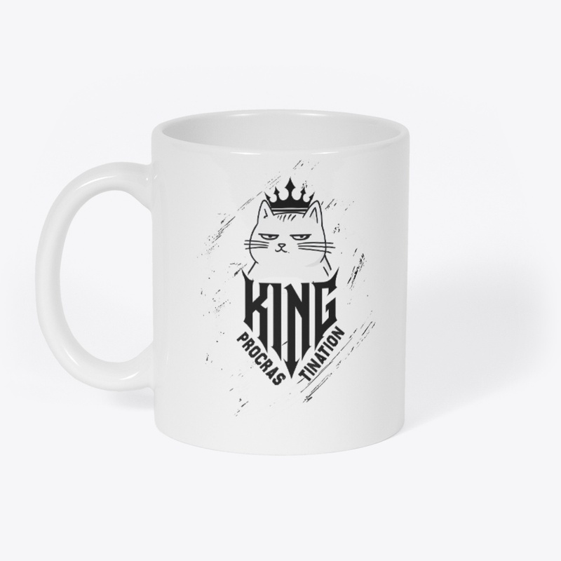 Procrastination King – Funny Lazy Cat