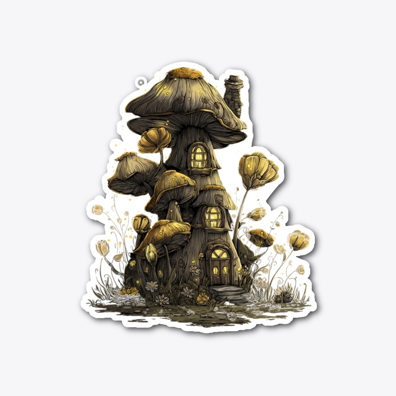 Whimsical Mushroom Cottage