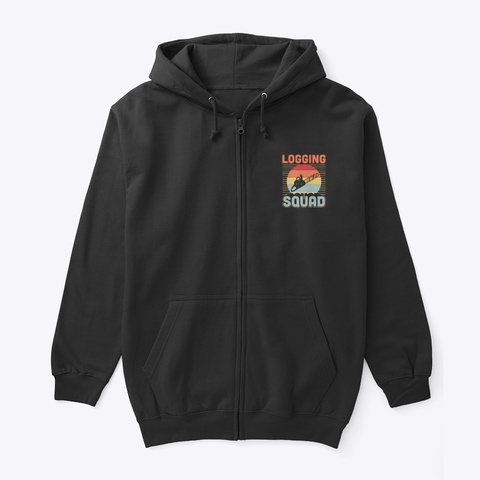 Logging Squad Black T-Shirt Front