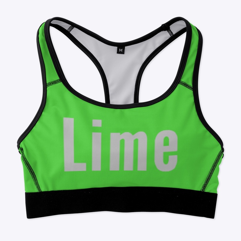 Lime sports bra