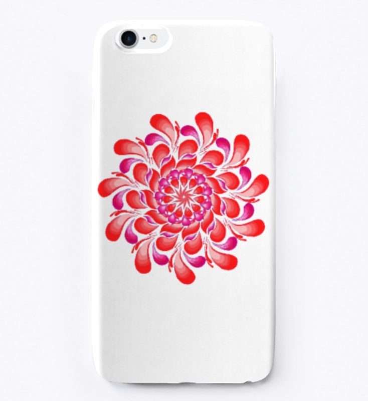 Red Printed Mandala Design