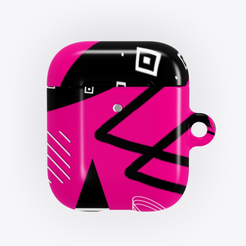 Pink Black Geometric Pattern