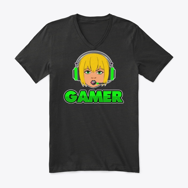 Blonde Gamer Girl