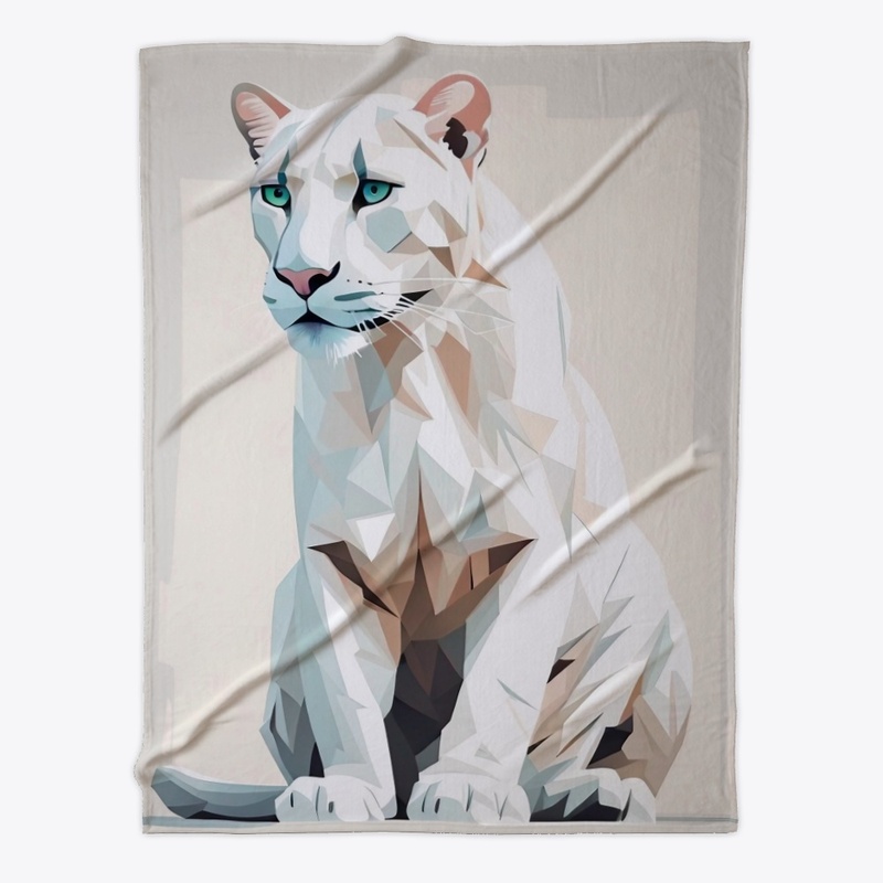 Graceful Tiger with Low Poly Design