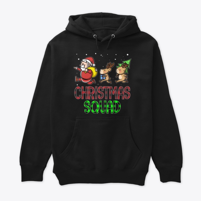 Funny Christmas Squad Santa Reindeer Kid