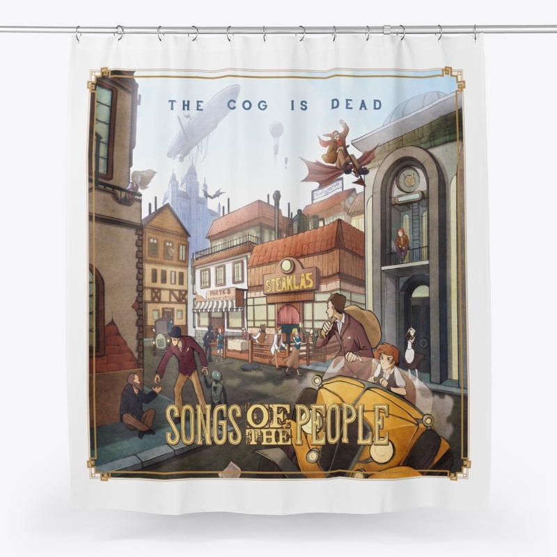 Songs of the People Shower Curtain