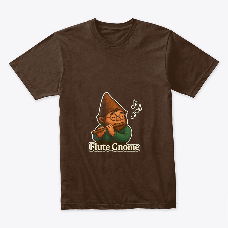 Flute Gnome – Woodland Melody Tee