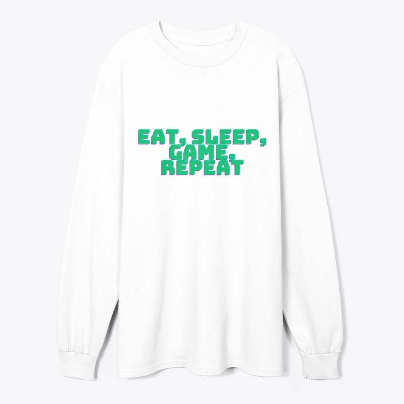 Eat, Sleep, Game, Repeat T-Shirt Design