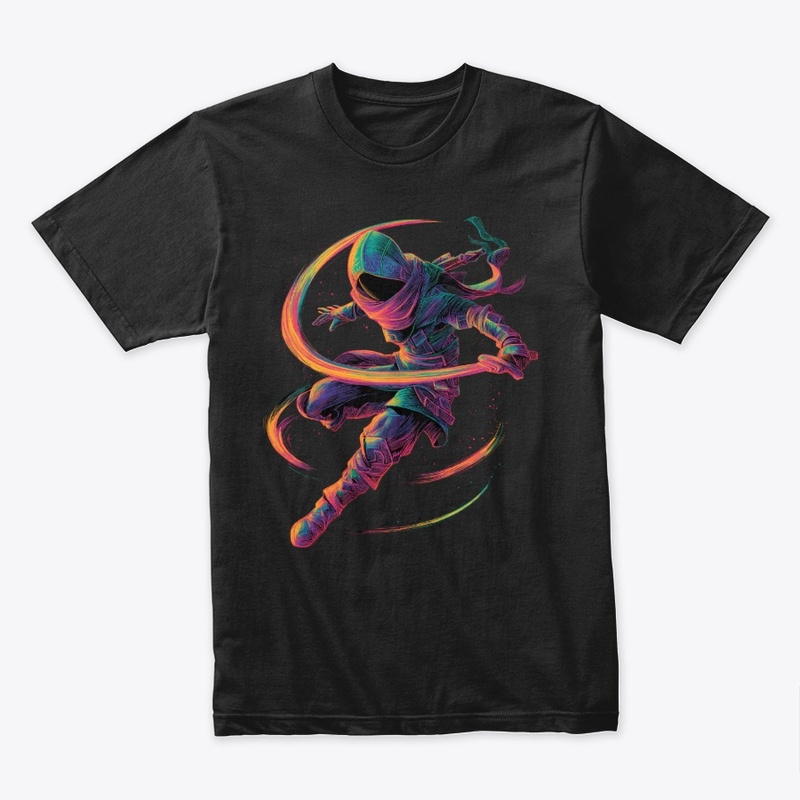 Runed Warrior with Rainbow Sword