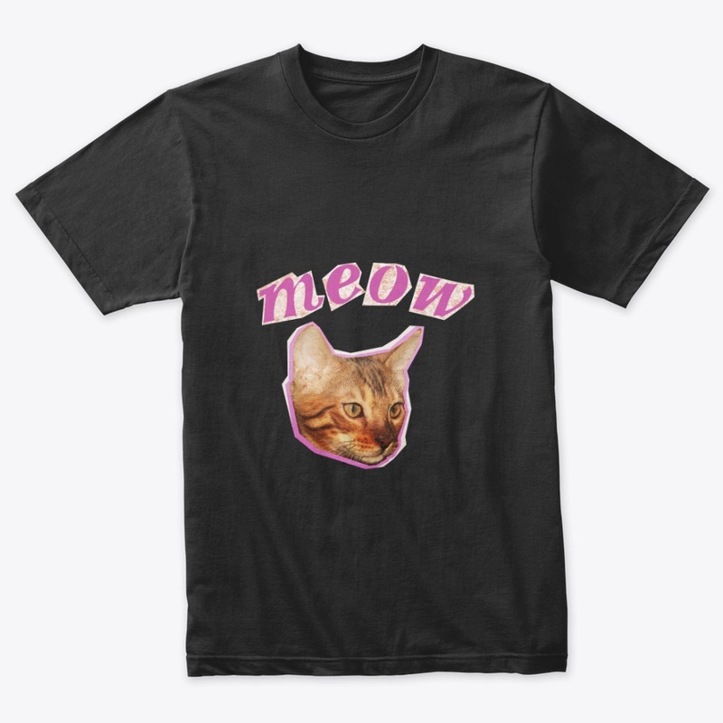 Cat Cutout Design – Cute Tee