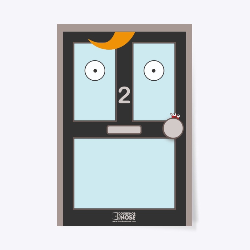 Black Door – Doorknob For A Nose Poster