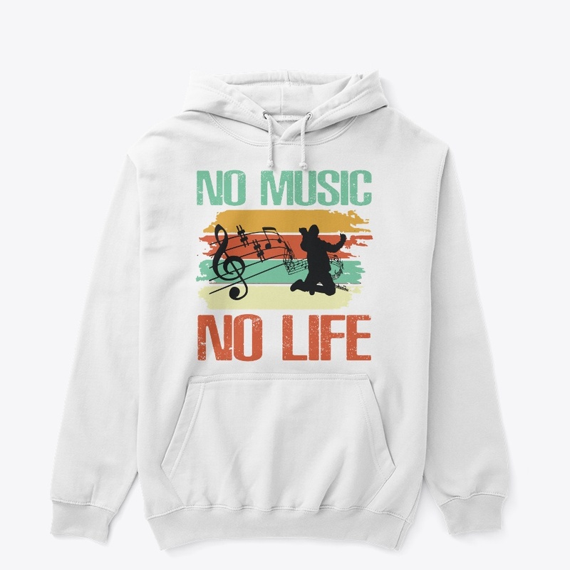 Heavy Tee Boxy fit No Music No Life 