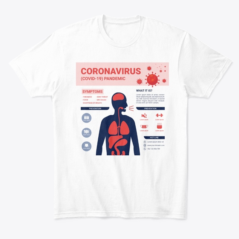 T-shirt Coronavirus, go away!!!