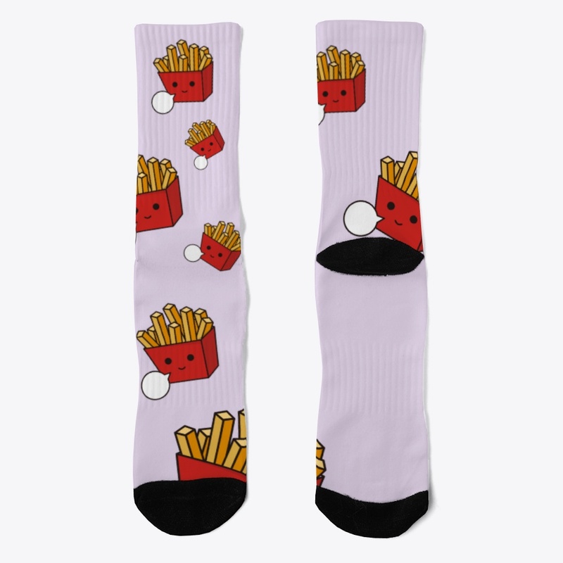 Cute Fries Socks 