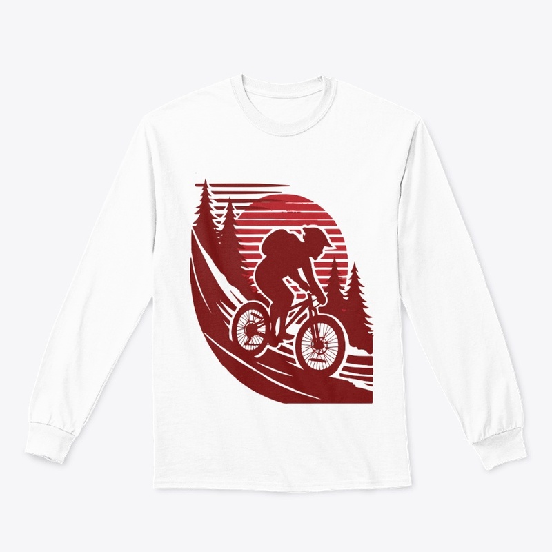 A Person Riding a Bike Bicycle T-Shirt