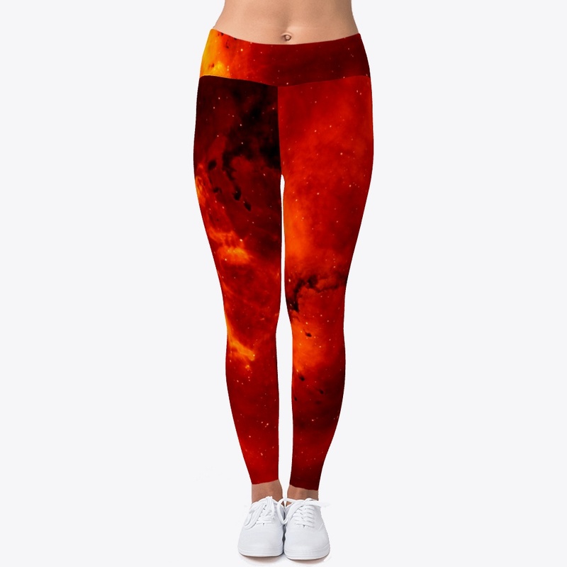 Abstract Reddish Orange Cloud Design