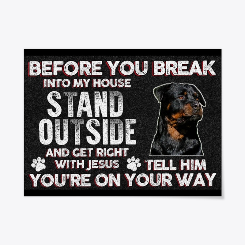 Rottweiler Stand Outside