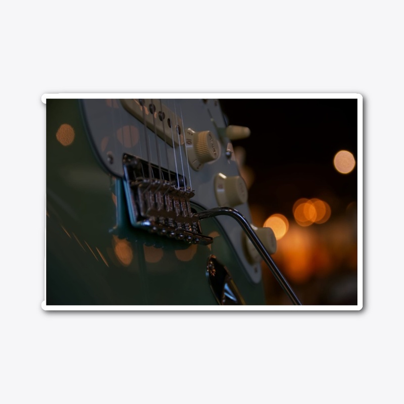 Guitar Die Cut Sticker