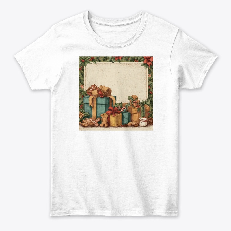 Rustic Christmas Gifts Holly Border