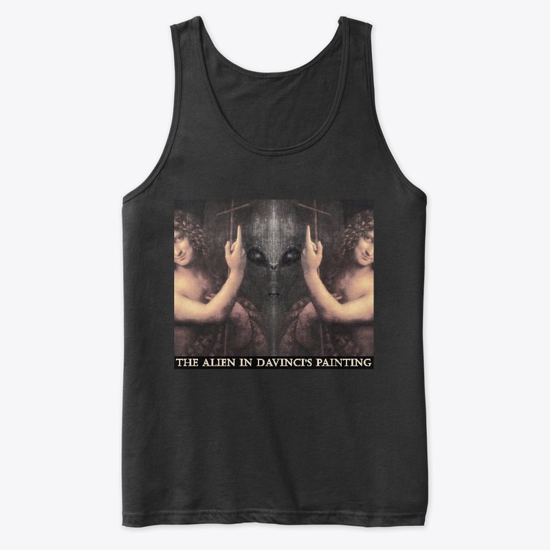 The Alien In Davinci's Painting  T-shirt