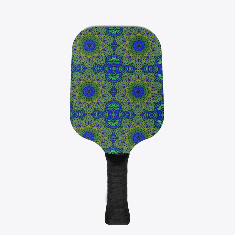 Blue Green Celtic Kaleidoscope Pattern