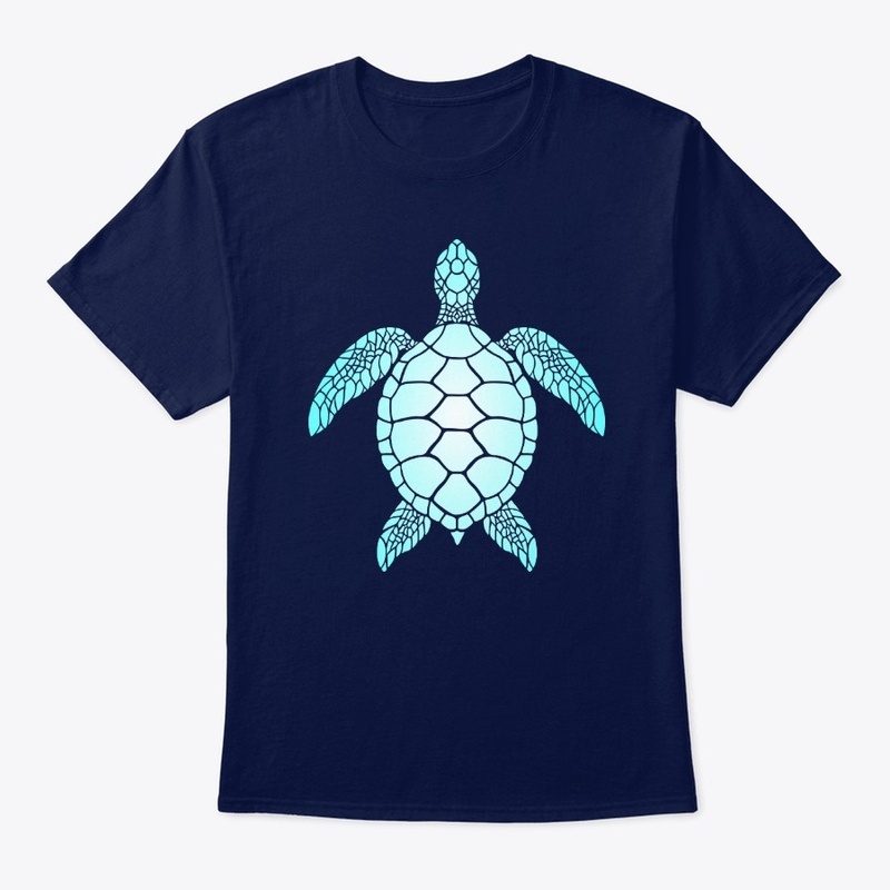 Sea Turtle White-Teal
