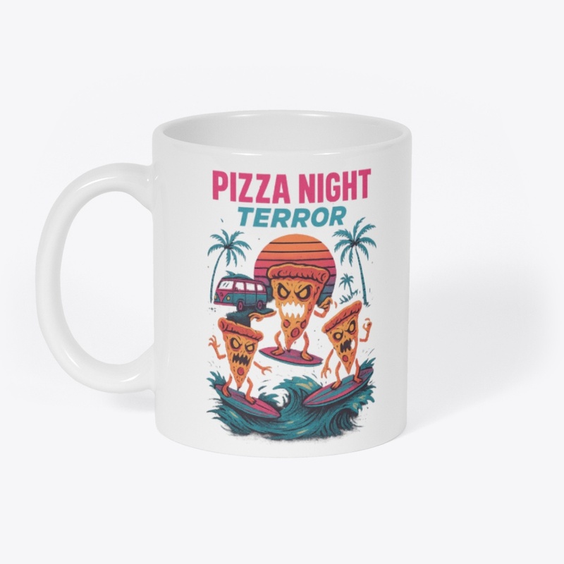 Pizza Night Terror 80s Retro