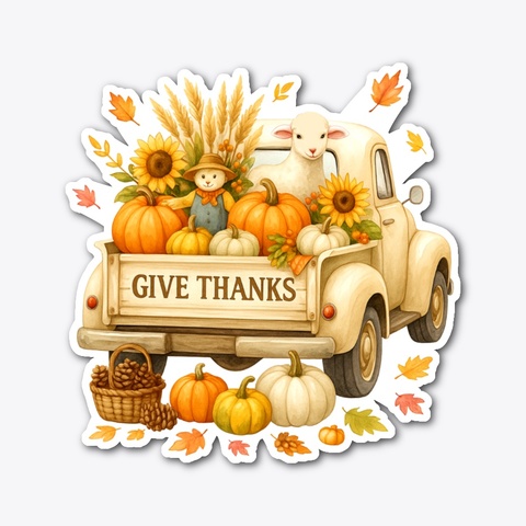 Autumn Harvest Truck Tee  Standard Camiseta Front