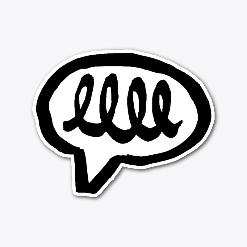 animal talk marker sticker