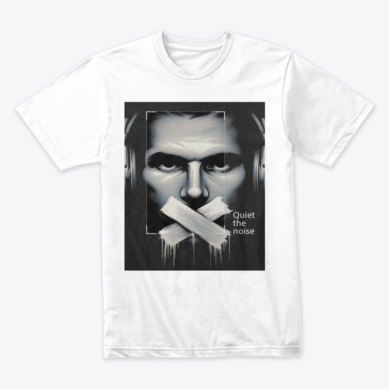A T SHIRT DESIGN QUIT AND NOISE