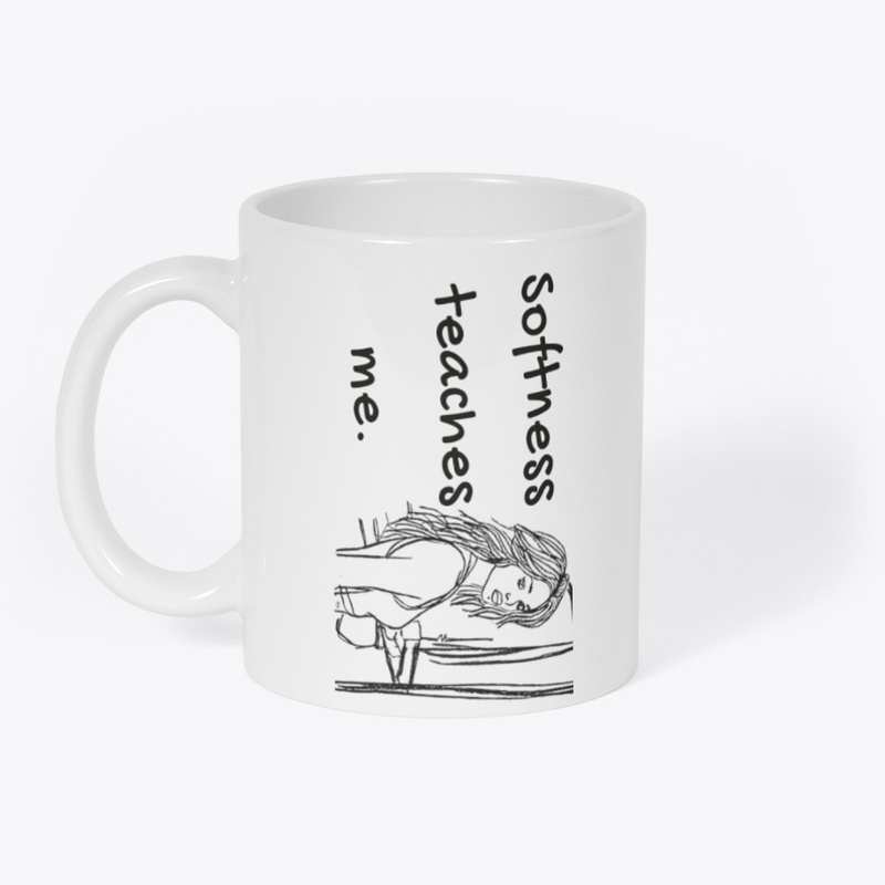 Softness Teaches Me –  Line Art Mug