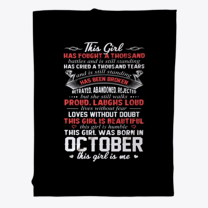 This Girl Was Born In October Birthday