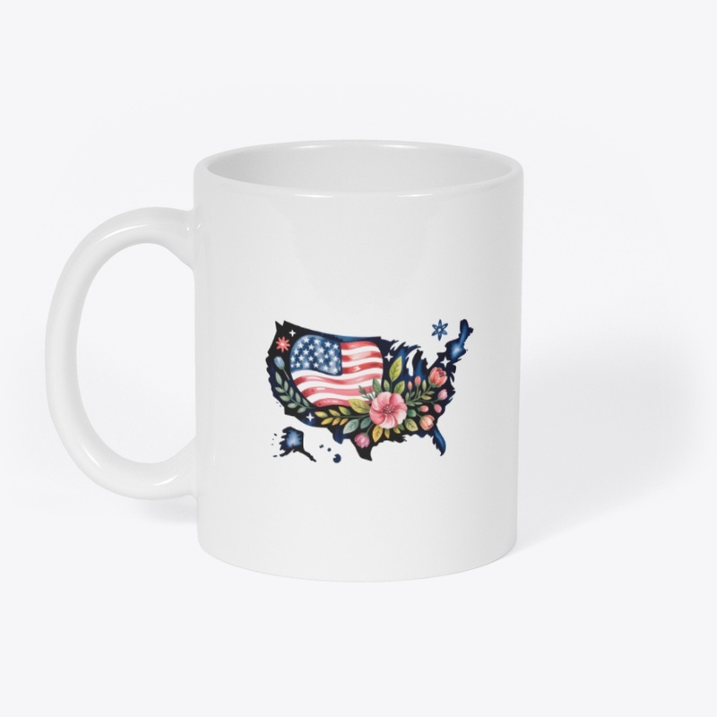 Silhouette of the USA