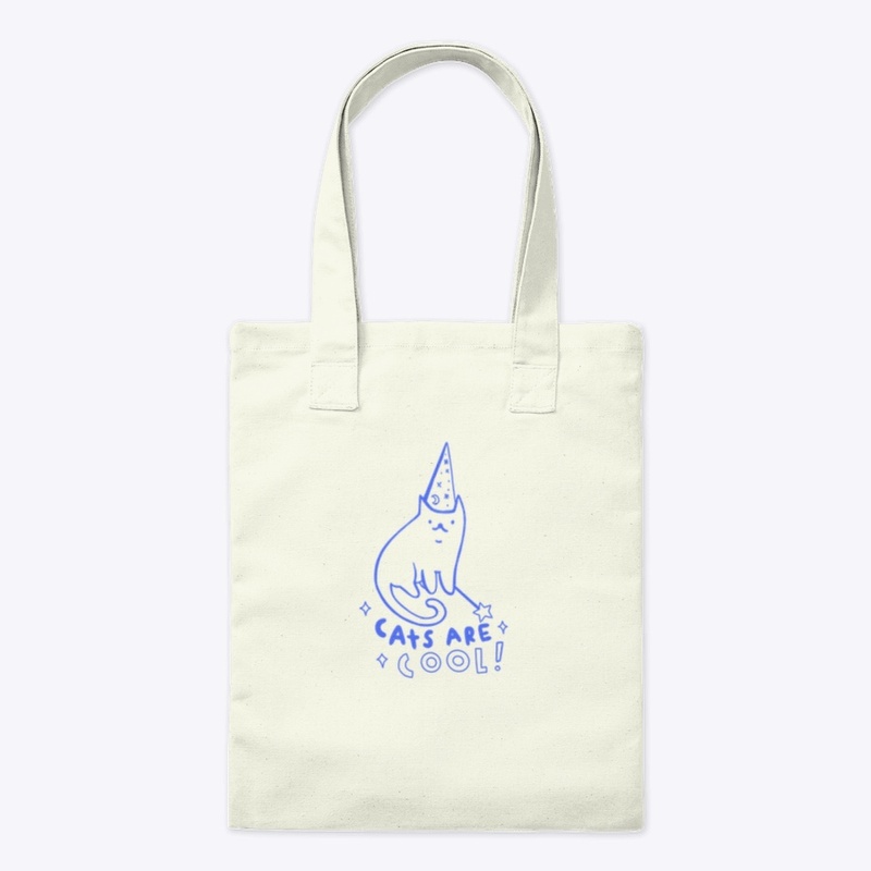 Cats are cool tote bag